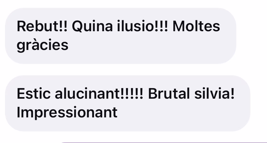 Captura d'una conversa de WhatsApp amb una clienta d'Astroteca 3